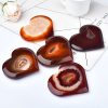 Natural Carnelian - believed to bring in LOVE and Health Relationships Heart Shaped Druzy