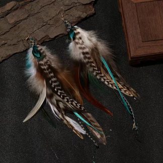 Handmade Feather Earrings Pheasant Feather Nature Spirit Animal Connection