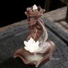 Zen Buddha Hand Incense Burner Backflow Incense Burner Lotus Incense Burner Incense Mountain Shape Waterfall Incense Burner